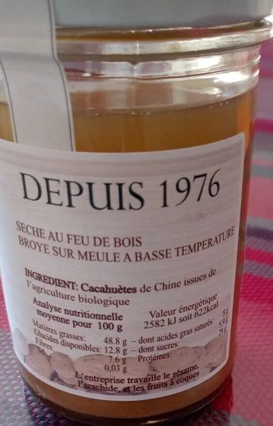 Purée de cacahuète