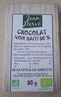 Chocolat noir haiti 80 %