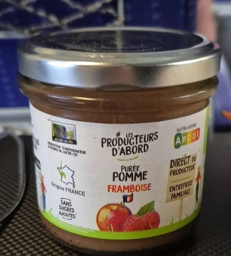 Purée pomme framboise