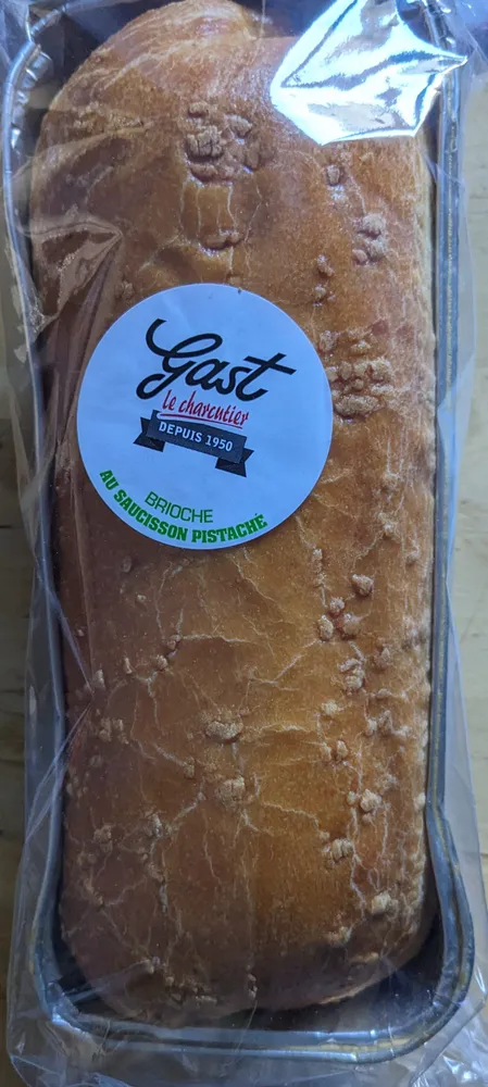 Brioche au saucisson pistaché