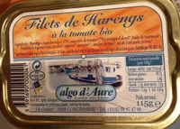 Filets de harengs à la tomate bio