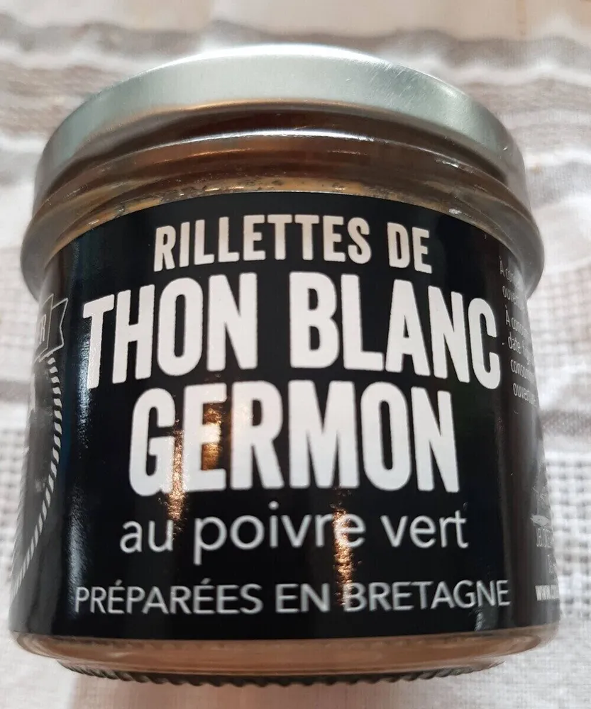 Rillettes de thon blanc germon au poivre vert