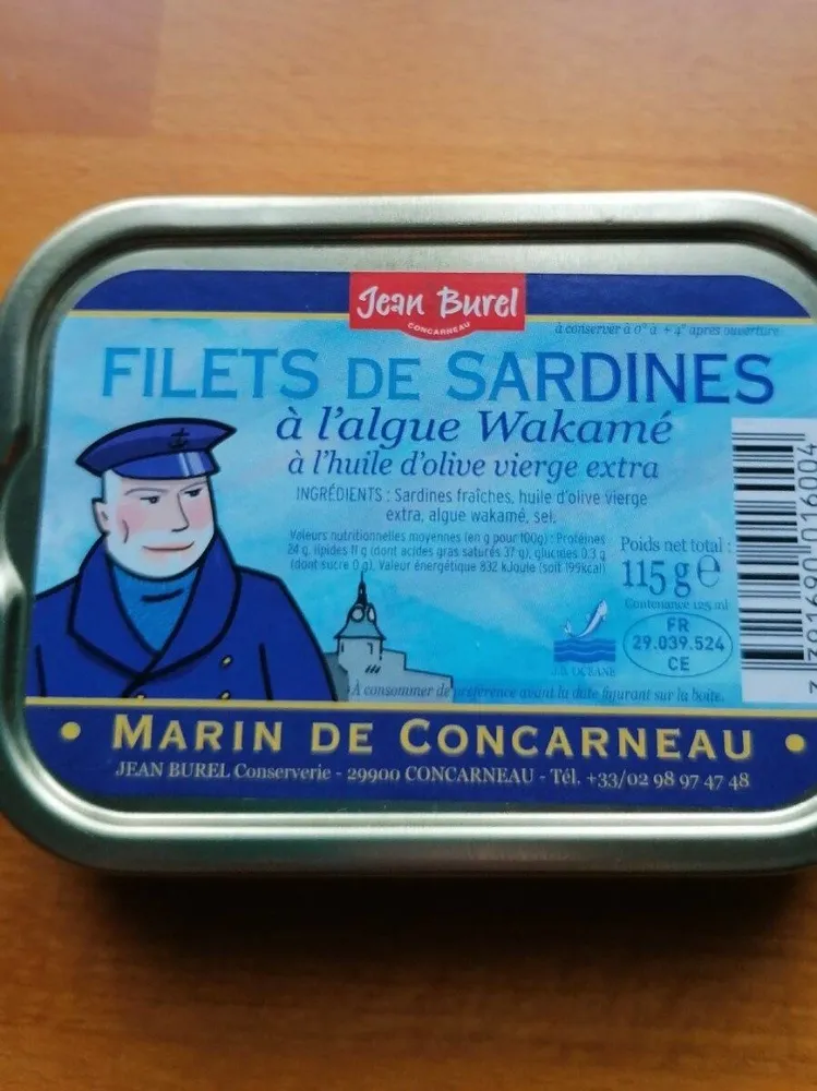 Filets de sardines à l'algue wakamé