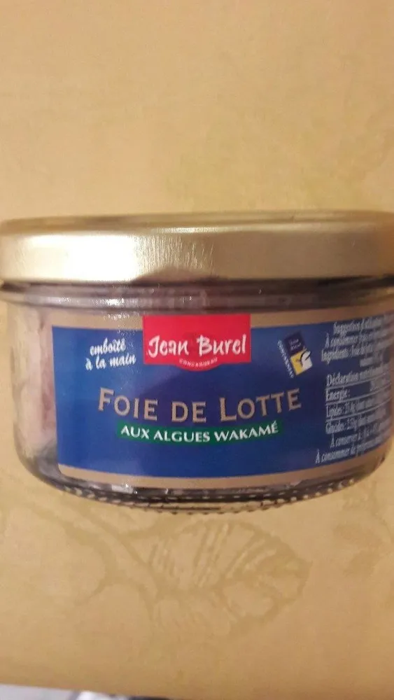 Verrine de foies de lotte aux algues JB OCEANE