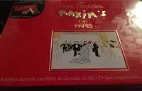 24 Fines Crêpes Dentelle Enrobées De Chocolat Au Lait