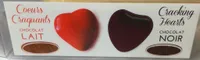 Cœurs Craquants Chocolat Noir ou au Lait