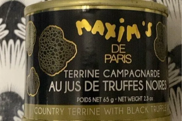 Terrine campagnarde au jus de truffes noires
