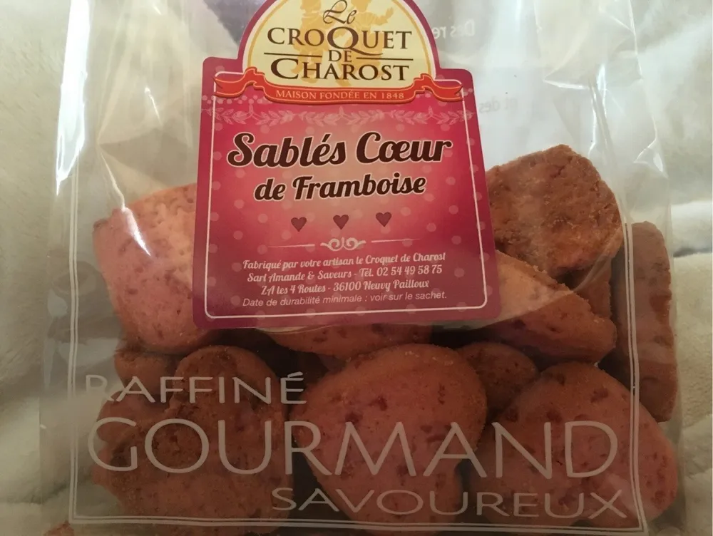 Sablés coeur de framboise