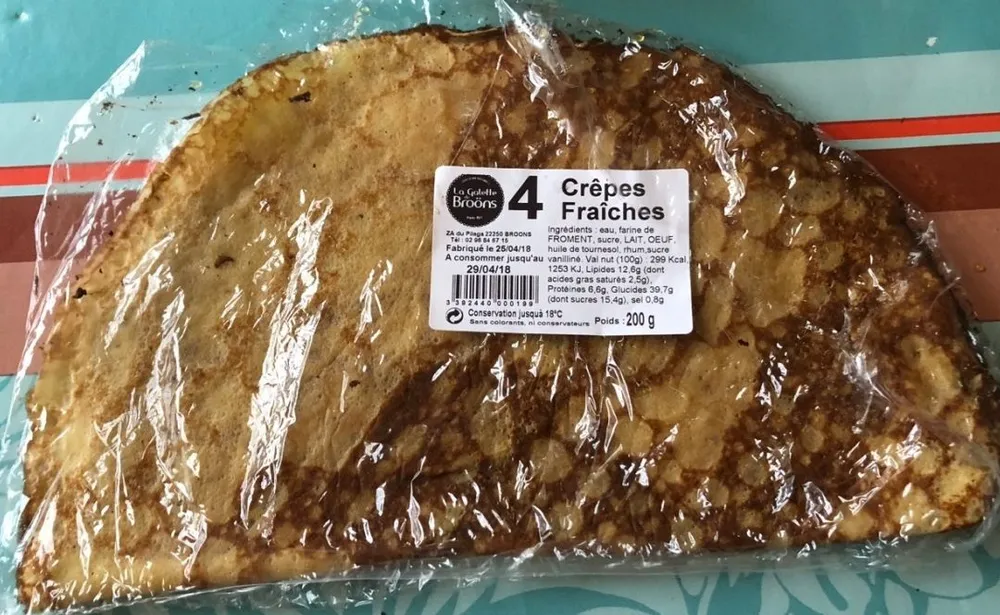 4 Crêpes fraîches
