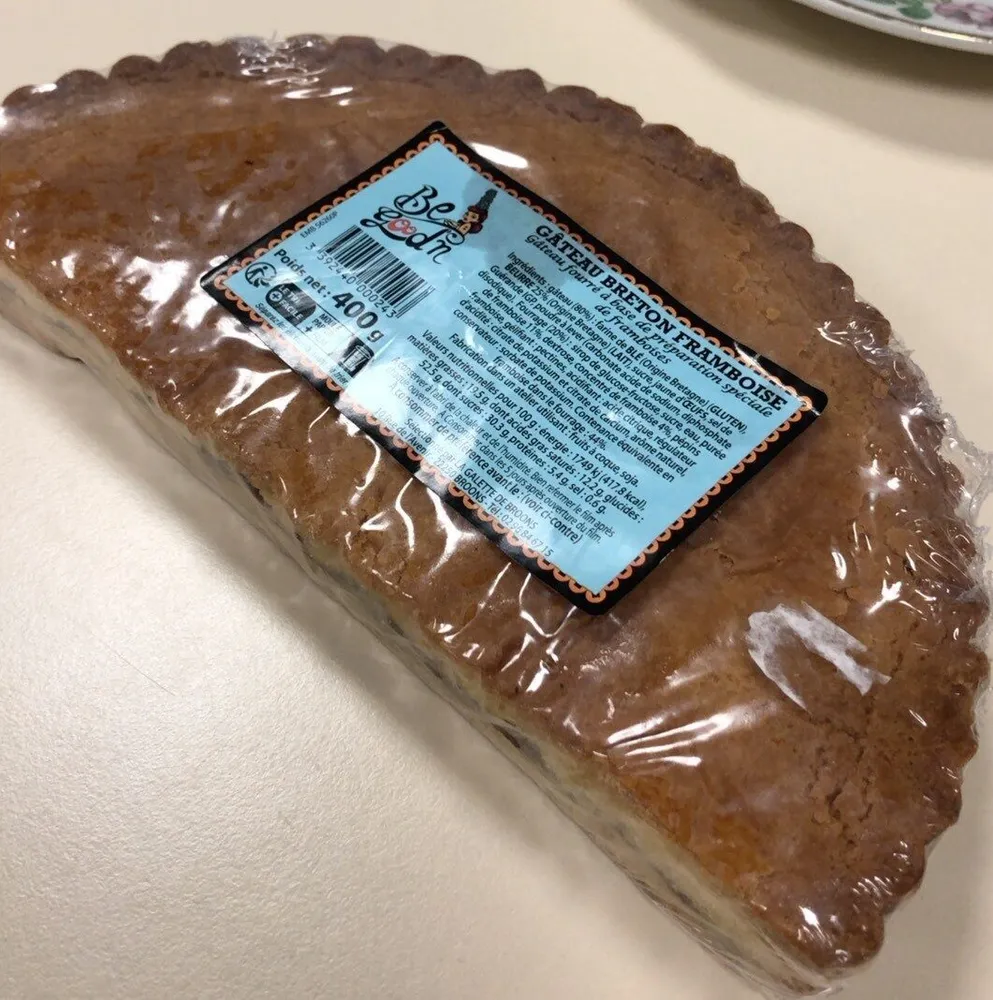 Gâteau breton framboise