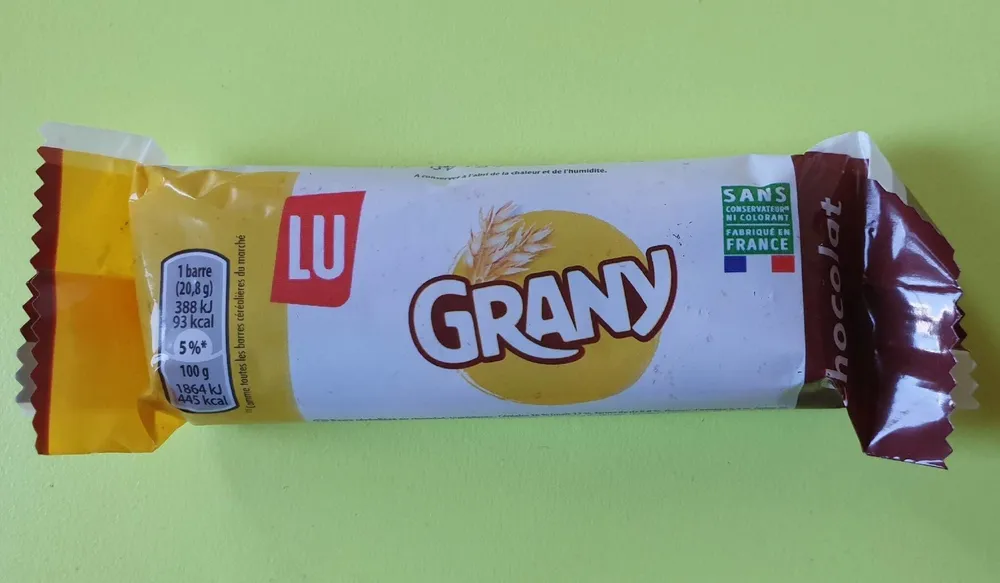 Barre céréales chocolat Grany