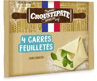 4 carrés de pâte feuilletée CROUSTIPATE