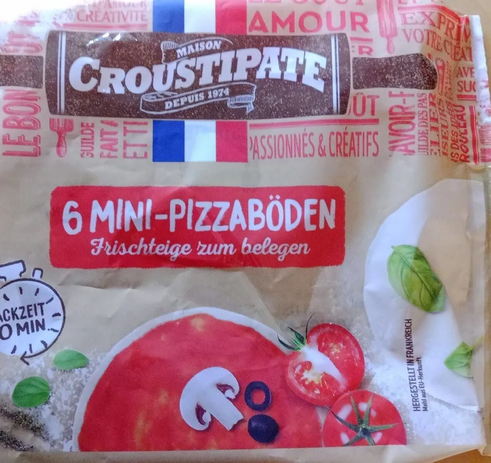 6 Mini-Pizzaböden