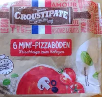 6 Mini-Pizzaböden