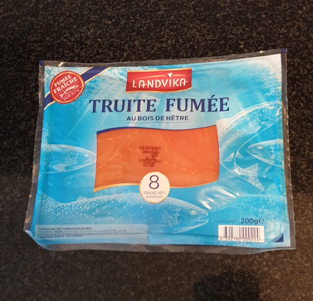 Truite fumée au bois de hêtre