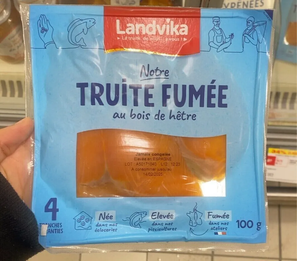 Truite fumée au bois de hêtre