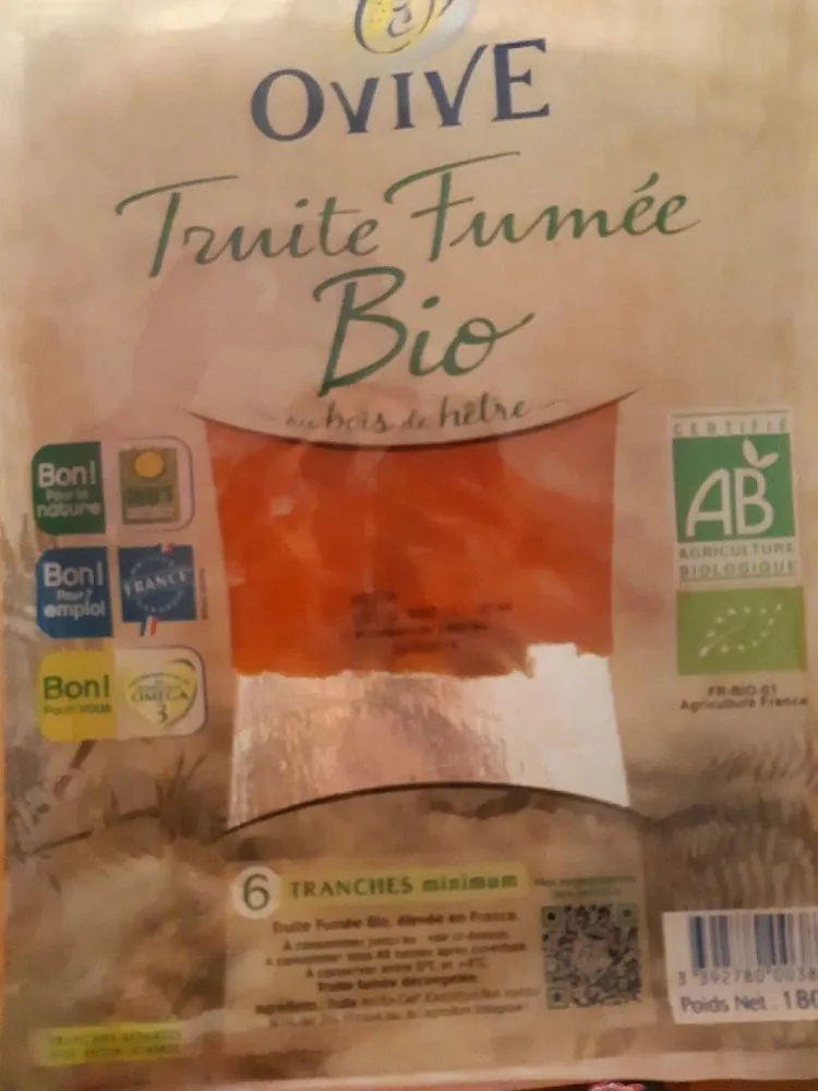 Truite fumée bio au bois de hêtre