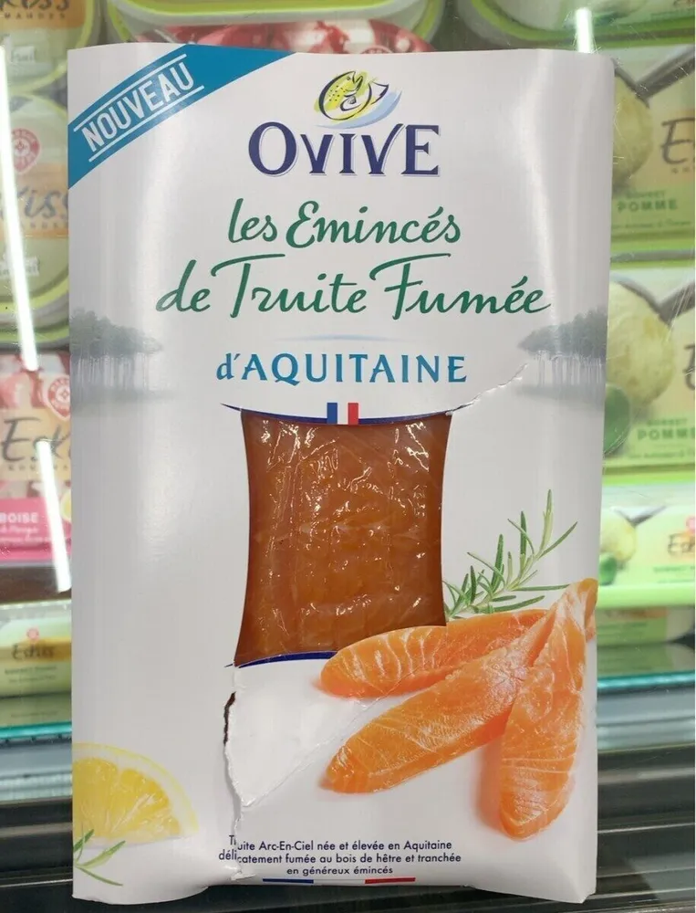 Emincés de truite fumée