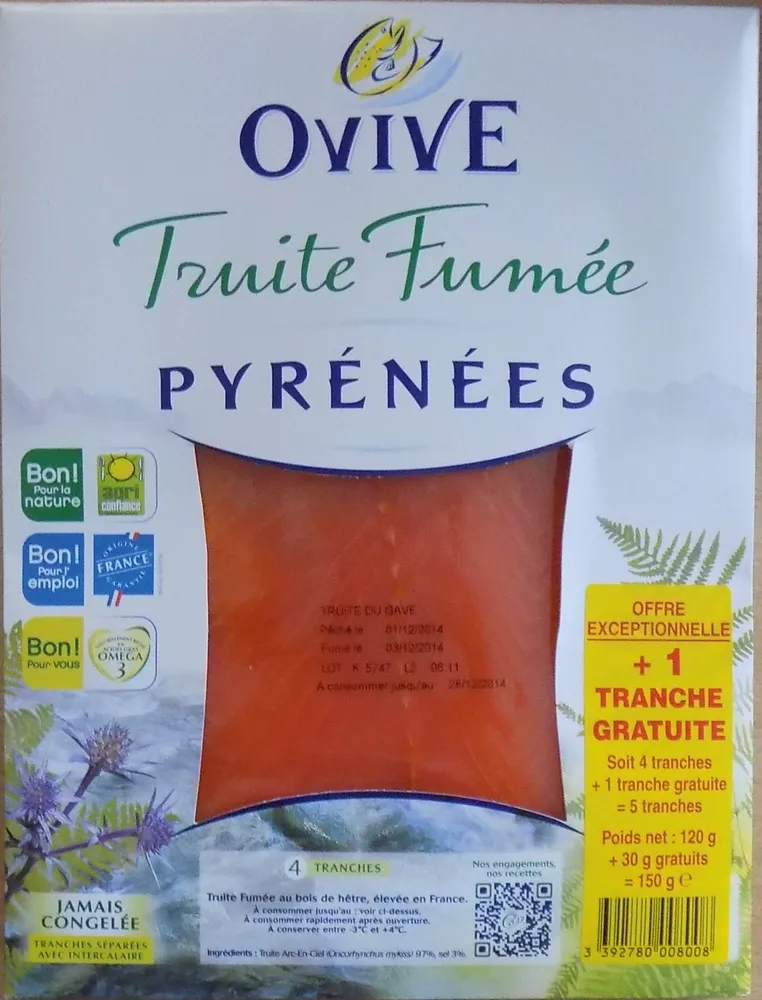 Truite fumée Pyrénées Offre exceptionnelle
