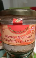 Rillettes de canard aux mirabelles de Lorraine