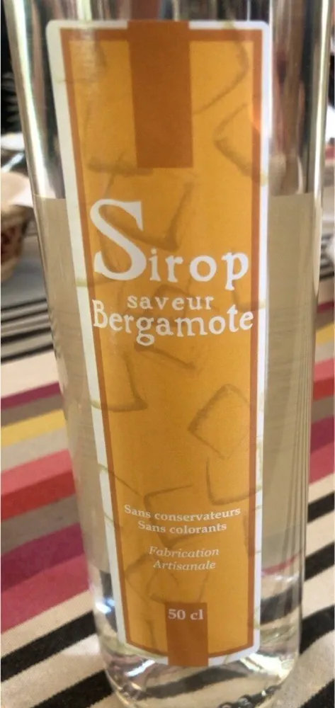 Sirop saveur Bergamote