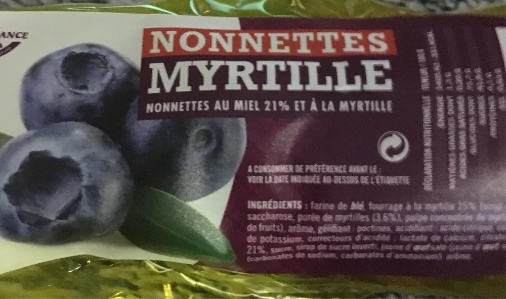 Nonnettes myrtille