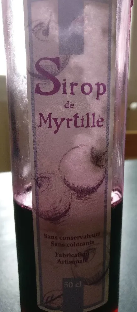 Sirop de Myrtille