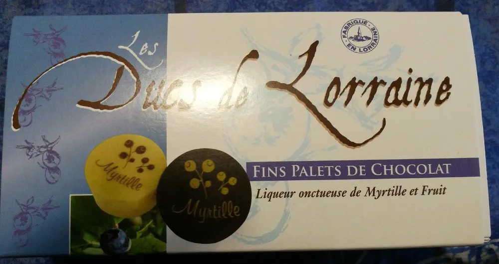 Fins palets de chocolat