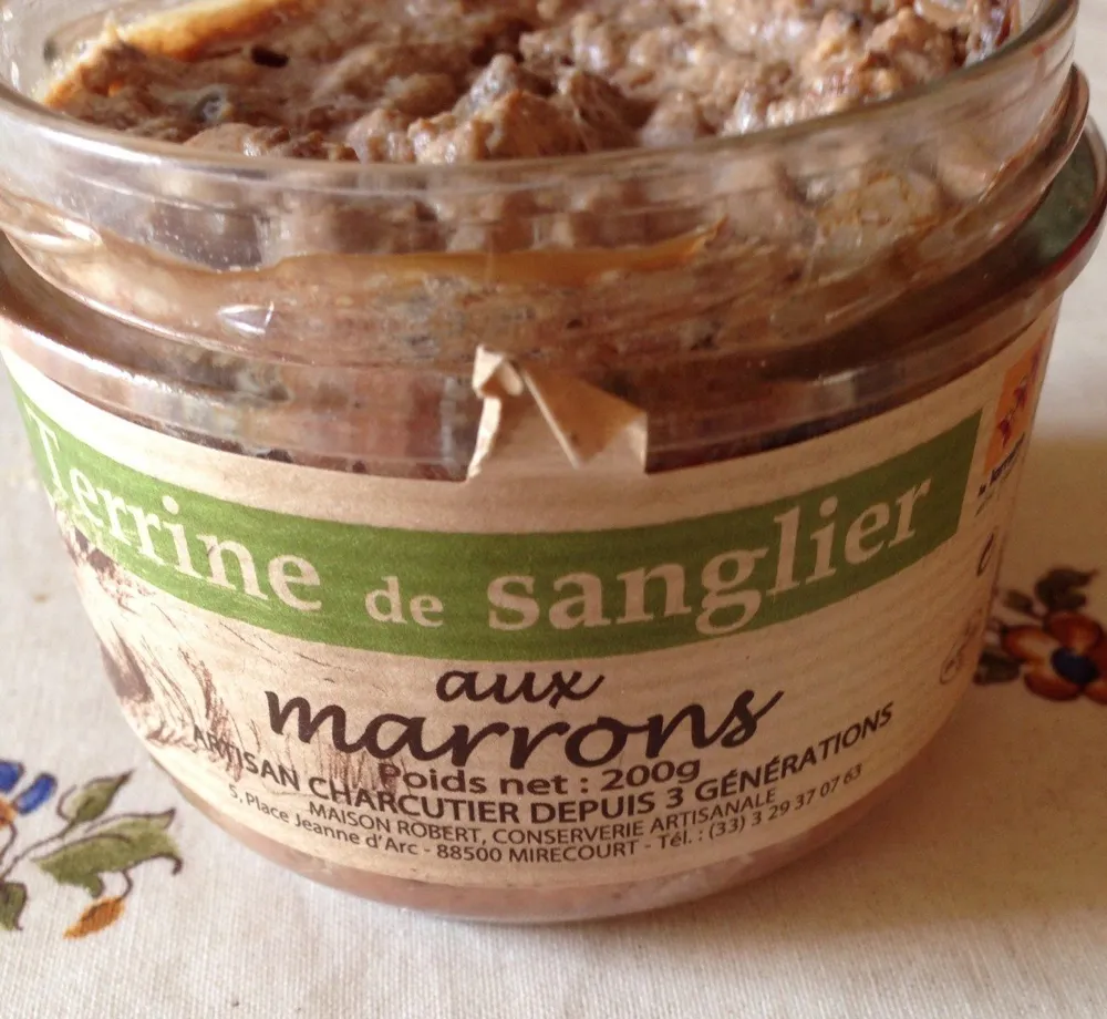 Terrine de sanglier aux marrons