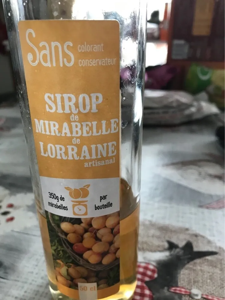 Sirop de mirabelle de Lorraine