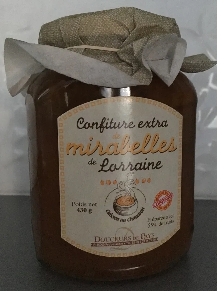 Confiture extra de mirabelles de Lorraine
