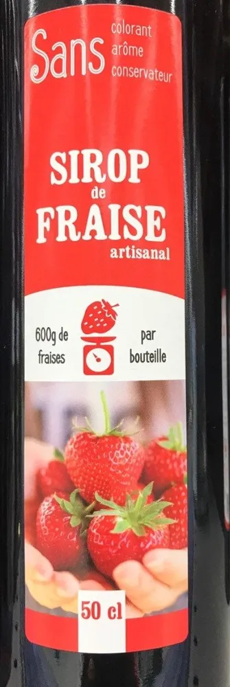 Sirop de fraise