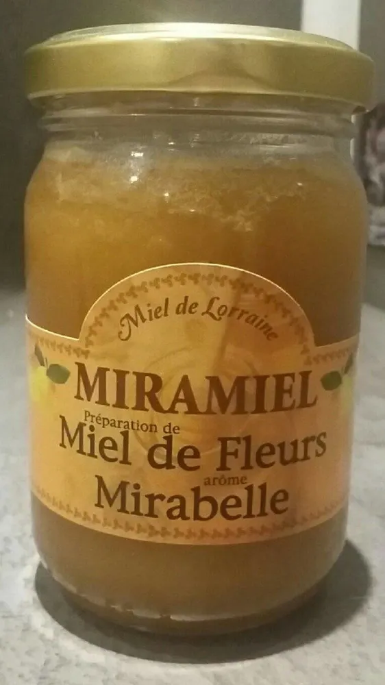 Préparation de miel de fleurs de Lorraine saveur Mirabelle