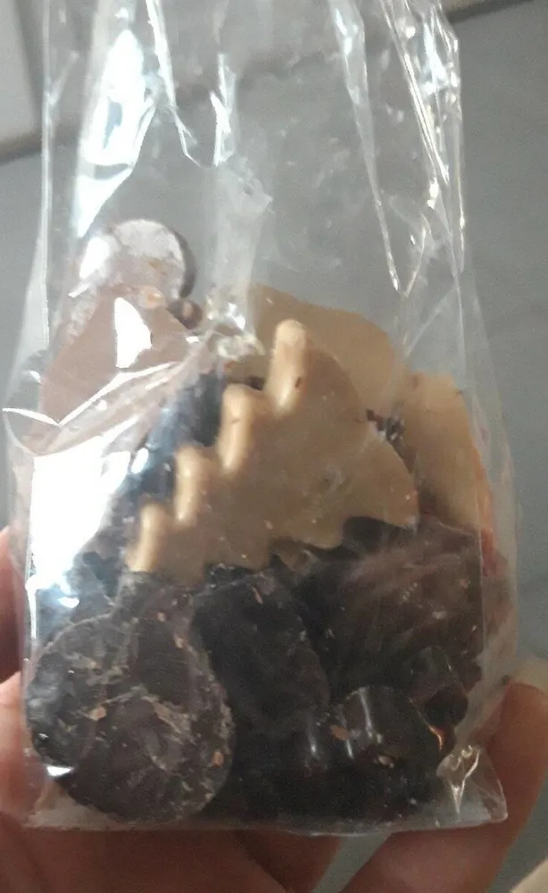 Fritures simples noir-lait-blanc caramel
