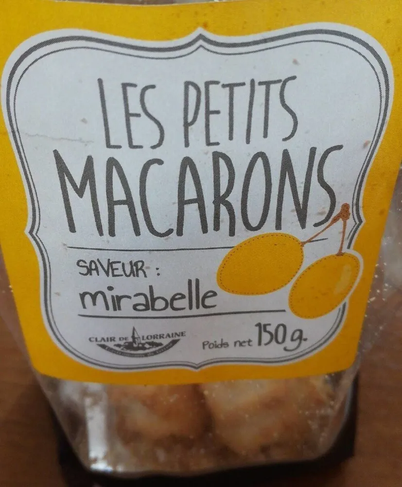 Les petits macarons saveur mirabelle