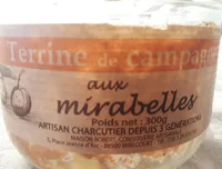 Terrine de campagne aux mirabelles