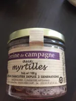 Terrine de campagne aux myrtilles