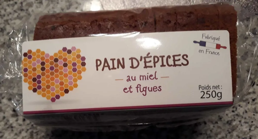 Pain d'épices au miel et figues