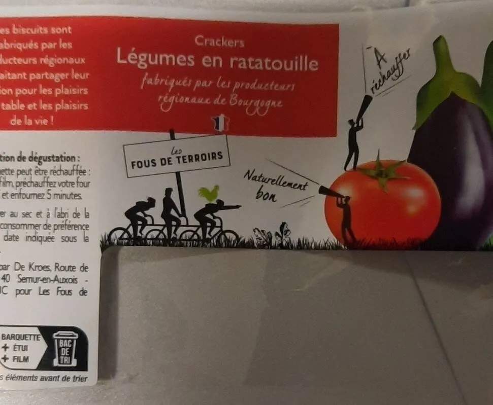 Crackers légume en ratatouille