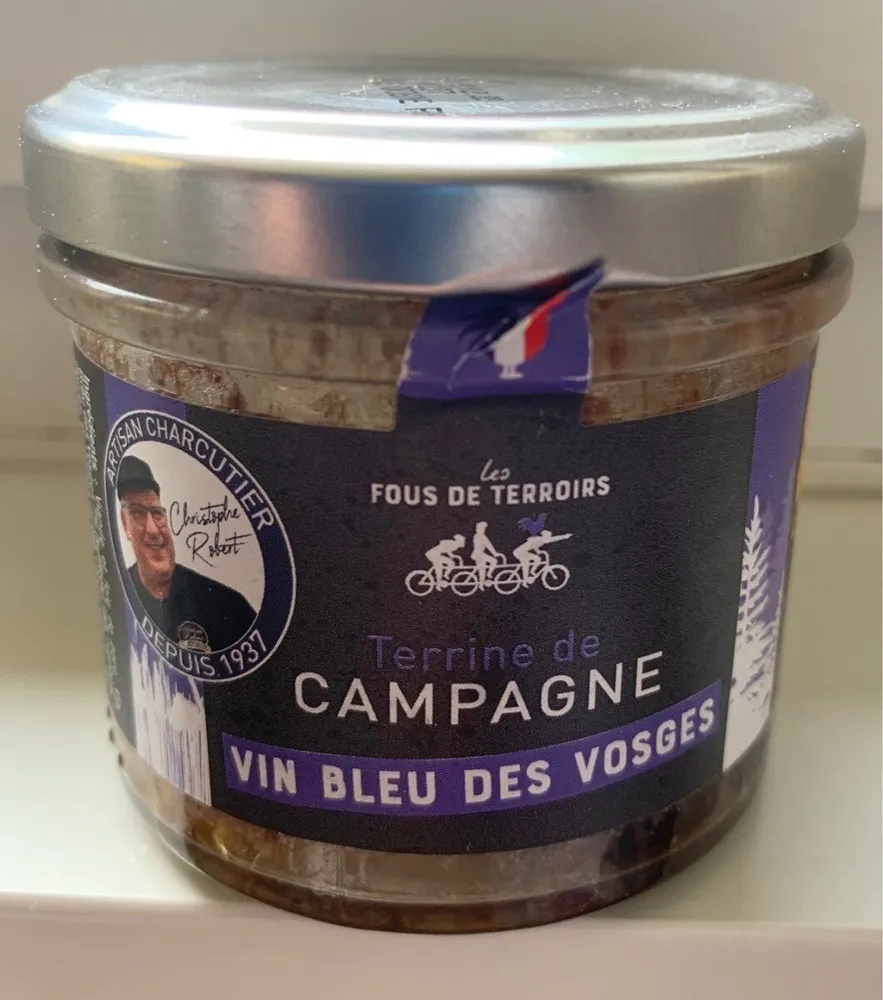 Terrine de campagne vin bleu des Vosges