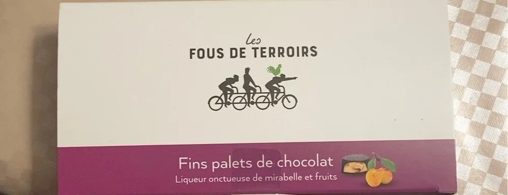 Fins palets de chocolat