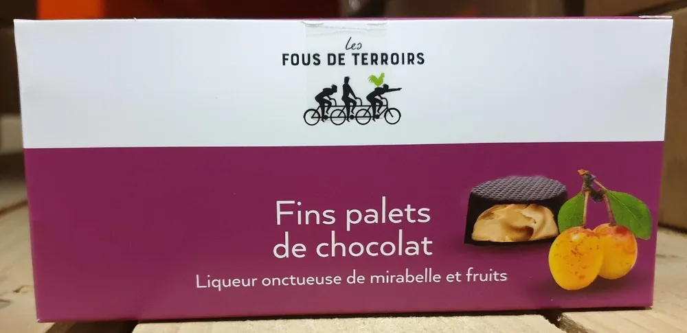 Fin palets de chocolat