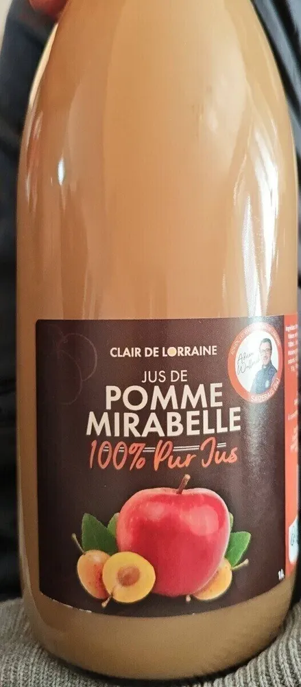 Jus de pomme mirabelle