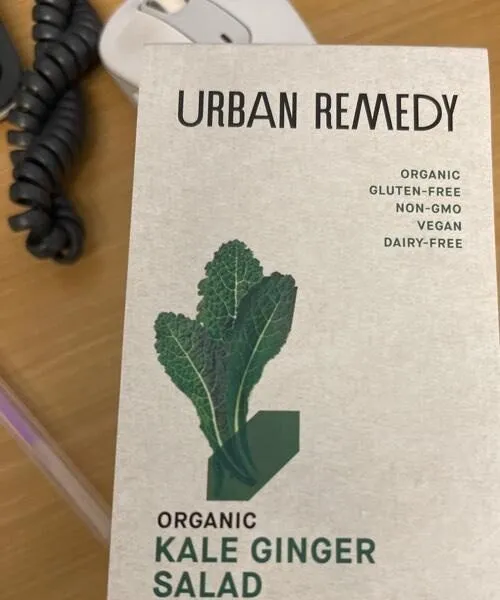Organic Kale Ginger Salad with Hemp & Almonds