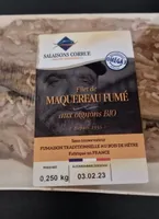 Filet de maquereau fumé aux oignons bio