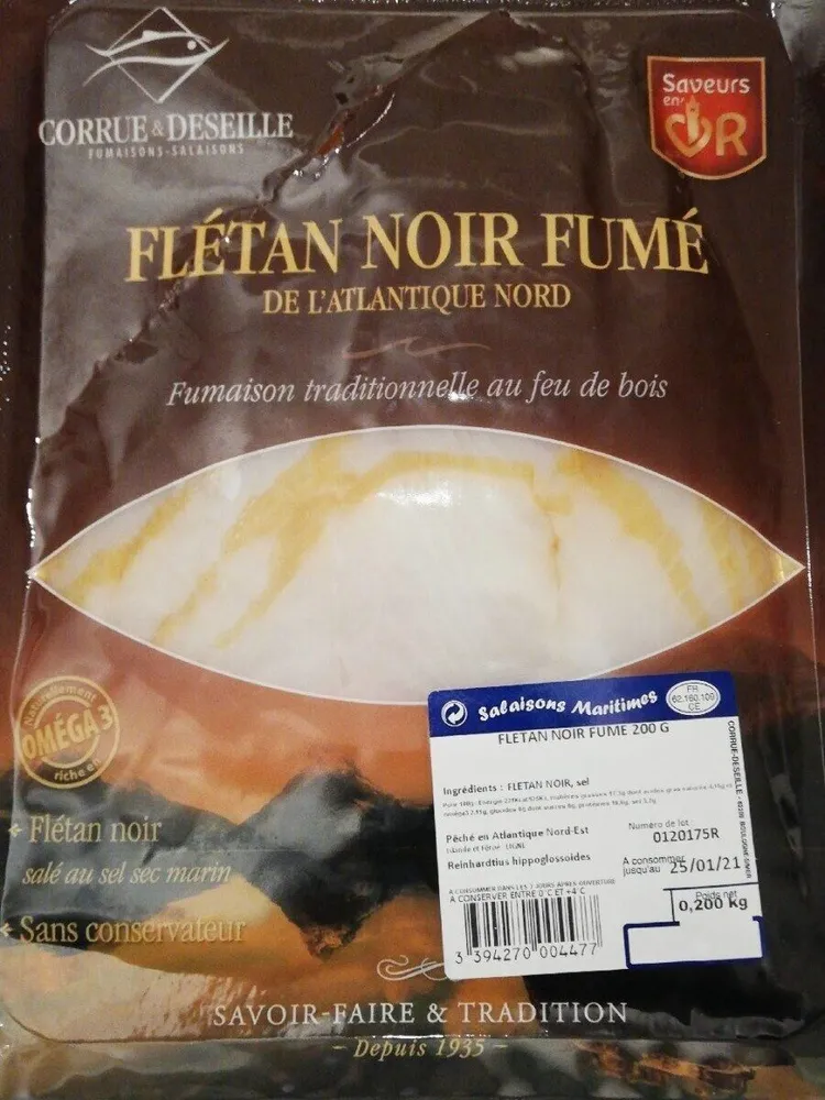 Flétan noir fumé