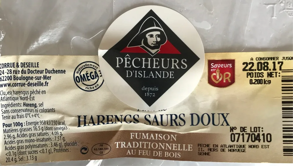 Harengs Saurs doux