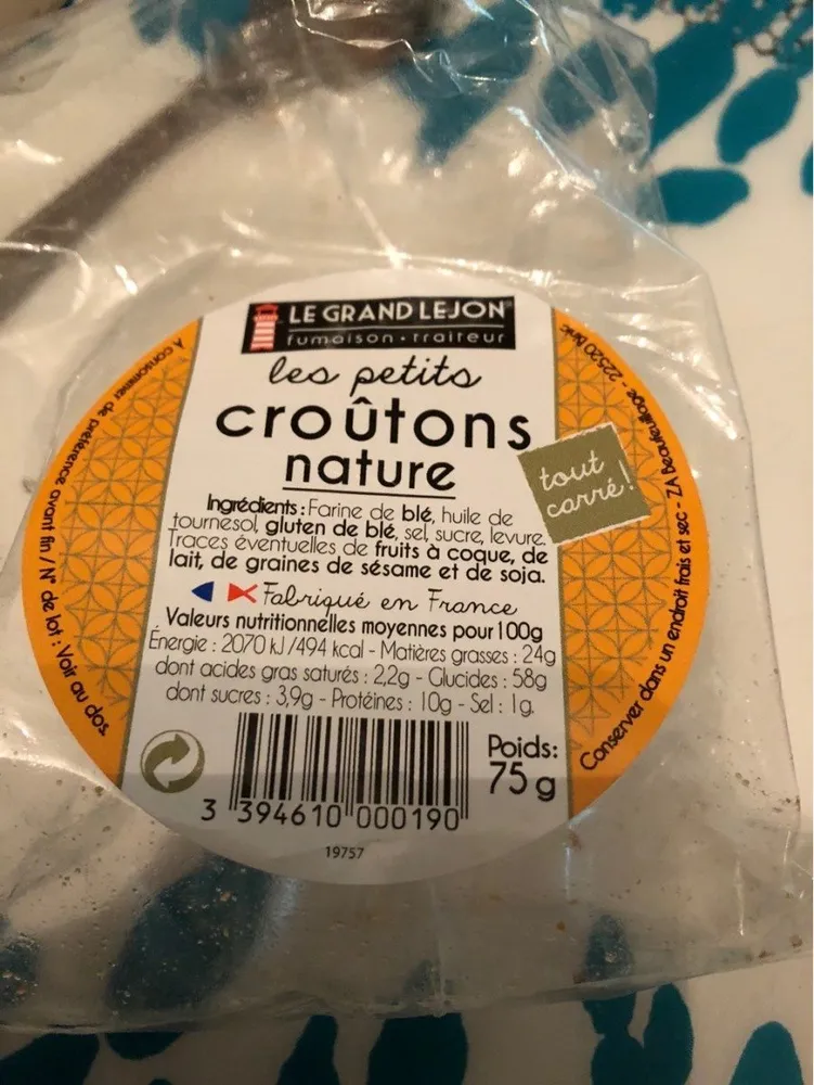Les petits croûtons nature