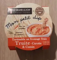 Tartinable au fromage frais, Truite, Carotte & Cumin