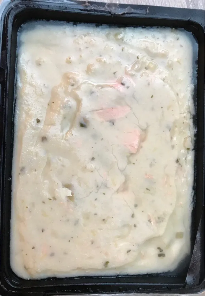 Parmentier cabillaud-saumon